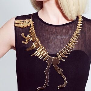 For Sale! Tatty Devine Jumbo Gold Dinosaur 🦖